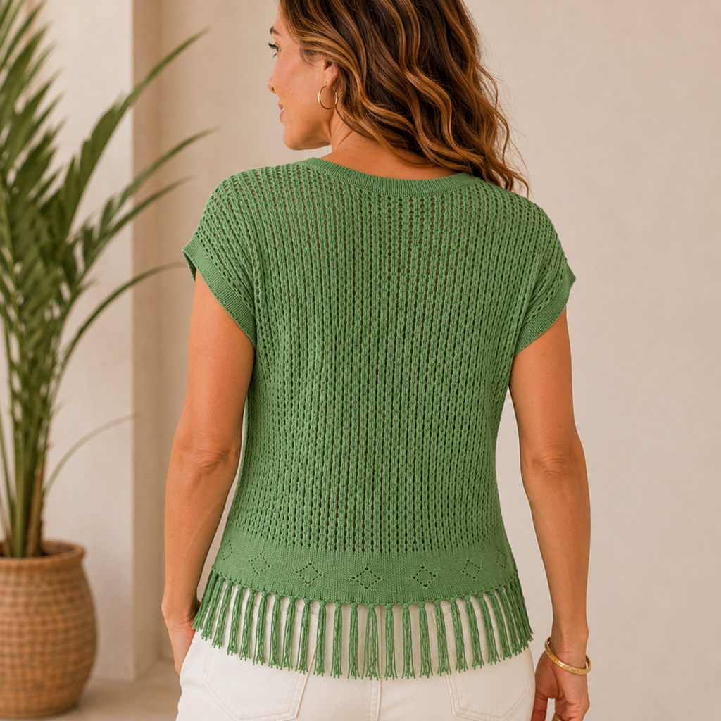 Green Cover-Up Top